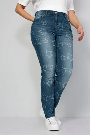 Miamoda Regular-fit-Jeans Jeans Slim Fit Sterne 5-Pocket - Verkäufer: Popken Fashion Group