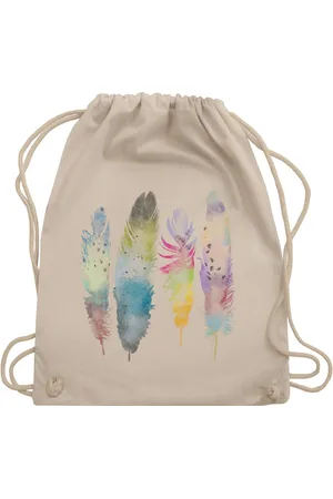 Shirtracer Turnbeutel Federn Wasserfarbe Watercolor Feathers, Kunst - Verkäufer: