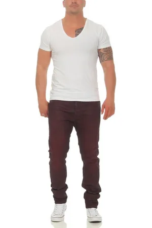 Diesel Slim-fit-Jeans Tepphar 0858X - 0679T (Bordeaux Rot) Stretch, 5-Pocket-Style, Slim Fit - Verkäufer: style4family