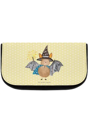Mr. & Mrs. Panda Kosmetiktasche Fledermaus Zauberer - Pastell - Geschenk, Frauen, Kosmetiktasche (1-tlg), Übersichtliche Fächer - Verkäufer:
