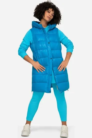 Angel of Style Steppweste Stepp-Longweste Kapuze Seitenschlitze ärmellos - Verkäufer: Popken Fashion Group