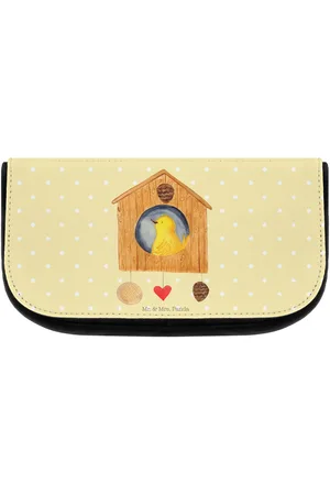 Mr. & Mrs. Panda Kosmetiktasche Vogelhaus Home - Pastell - Geschenk, Schminktasche, Kosmetiktasc (1-tlg), Übersichtliche Fächer - Verkäufer: