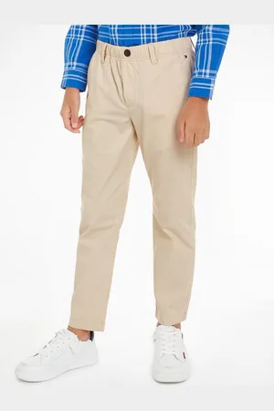Tommy Hilfiger Schlupfhose POPLIN LONG PANTS Baby bis 2 Jahre, Taillenbund auf Gummizug