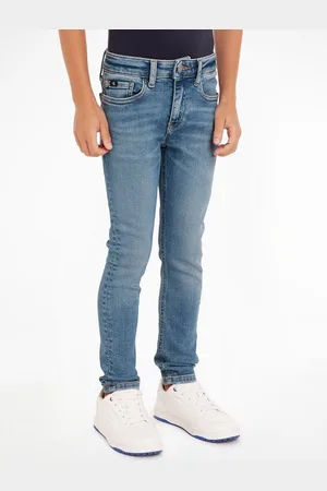 Calvin Klein Skinny-fit-Jeans SKINNY CLOUDY BLUE STRETCH Kinder bis 16 Jahre