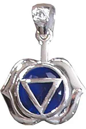 Saraswati Kettenanhänger Anhänger "Ajna Chakra" Zirkon Silber 925 3,7g - Verkäufer: Devananda