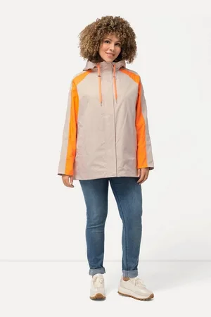 Ulla Popken Outdoorjacke HYPRAR Jacke wasserabweisend Kapuze Saumband - Verkäufer: Popken Fashion Group