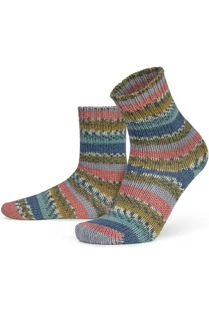 Normani Thermosocken 2 Paar Gestrickte Wollsocken -geringelt (2 Paar) hochwertige Qualitätssocken mit hohem Wollanteil - Verkäufer: