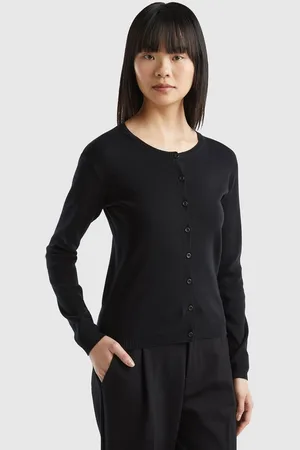 Benetton Strickjacke mit Markenlabel
