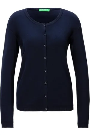 Benetton Strickjacke mit Markenlabel