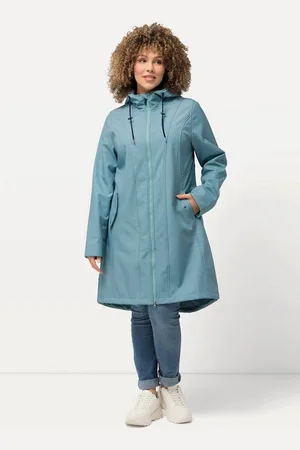 Ulla Popken Softshelljacke HYPRAR Softshell-Longjacke wasserabweisend Kapuze - Verkäufer: Popken Fashion Group