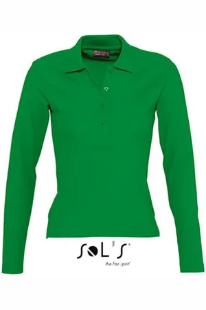 Sols Langarmshirt Damen Longsleeve Poloshirt Podium / Vier Knöpfe - Verkäufer: Rexlander