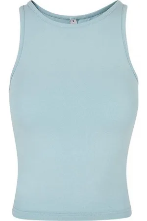 Build Your Brand Trainingsshirt Damen Racer Back Top hoher Rundhalsausschnitt - Verkäufer: Rexlander