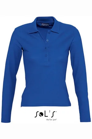 Sols Langarmshirt Damen Longsleeve Poloshirt Podium / Vier Knöpfe - Verkäufer: Rexlander