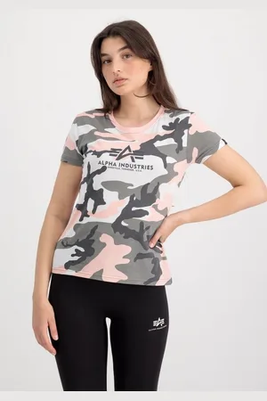 Alpha Industries T-Shirt Women - T-Shirts New Camo Basic T Wmn