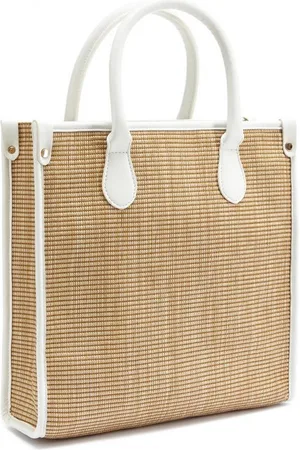 vivance collection Shopper Strandtasche, Schultertasche, Korbtasche, Tragetasche, Bast-Optik VEGAN