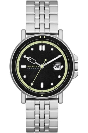 Skagen Quarzuhr SIGNATUR SPORT SKW6919, Armbanduhr, Herrenuhr, Datum, analog, Edelstahlarmband