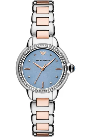 Emporio Armani Quarzuhr AR11597, Armbanduhr, Damenuhr, analog, Edelstahlarmband