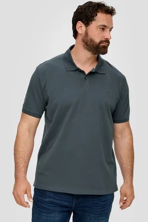 QS by s.Oliver Kurzarmshirt Poloshirt aus Baumwollpiqué Stickerei - Verkäufer: