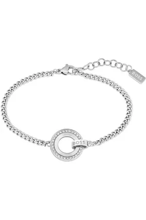 HUGO BOSS Armkette IONA, 1580504, 1580509, mit Glasstein