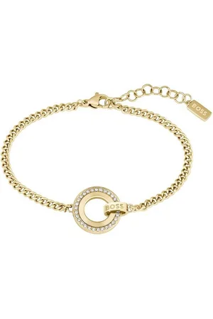 HUGO BOSS Armkette IONA, 1580504, 1580509, mit Glasstein