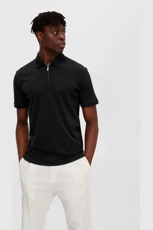 SELECTED Poloshirt SLHFAVE ZIP SS POLO NOOS