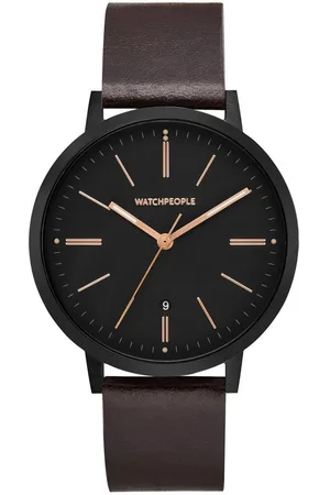 Watchpeople Quarzuhr Black Rose WP 053-01, flach, versenkte Krone, Datumsanzeige, easy release Band - Verkäufer: Gigandet