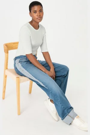hessnatur 5-Pocket-Jeans High Waist Wide Leg Relaxed aus Bio-Denim (1-tlg) - Verkäufer: