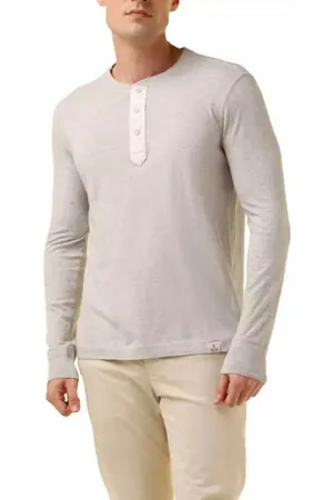 Ralph Lauren Henleyshirt Langarmshirt Henley Button Shirt Dezente Farbgebung mit hochwertigem Label-Patch - Verkäufer: eldigo