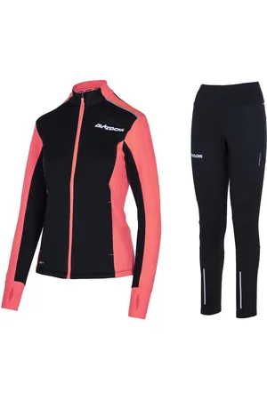Airtracks Lauftights Winter Damen Laufset Pro Line: Laufshirt + Hose Lang (Laufbekleidung mit warme Thermoqualität, Laufset 2 -tlg) bei kaltem Wetter Herbst - Winter » S M L Xl XXL XXXL « - Verkäufer: Sport