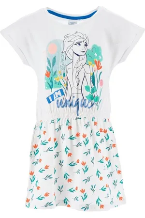 Disney Sommerkleid Die Eiskönigin Elsa Kinder Mädchen Sommer Kleid Gr. 98 bis 128, 100% Baumwolle - Verkäufer: WS-Trend