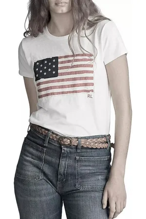 Ralph Lauren T-Shirt Vintage Effect Retro USA Flagge mit spezielles Used-Wash-Verfahren - Verkäufer: eldigo