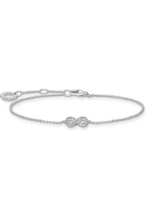Thomas Sabo Armband Infinity/Unendlichkeitsschleife silber, A2003-051-14-L19V, mit Zirkonia (synth)