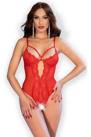 Chilirose Body Ouvert-Body mit Spitze rückenfrei - Verkäufer: Andalous Dessous