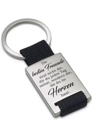 Lieblingsmensch Schlüsselanhänger Beste Freunde sieht man nicht jeden Tag - ein tolles Geschenk (Schlüsselanhänger mit Gravur, inklusive Schlüsselring), Robuste und filigrane Lasergravur - Verkäufer: