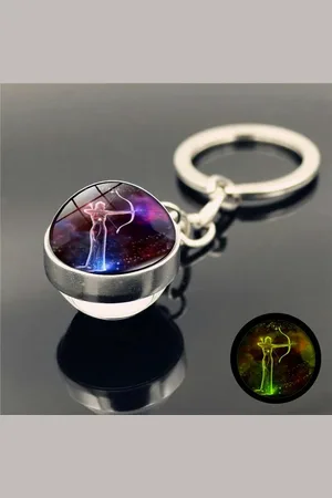 Eyecatcher Schlüsselanhänger Sternzeichen Schlüsselanhänger Holobild in Glaskugel - Verkäufer: