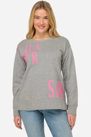 Laurasøn Sweatshirt Sweatshirt oversized Patchlook mit -Print - Verkäufer: Popken Fashion Group