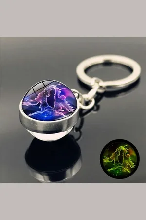 Eyecatcher Schlüsselanhänger Sternzeichen Schlüsselanhänger Holobild in Glaskugel - Verkäufer: