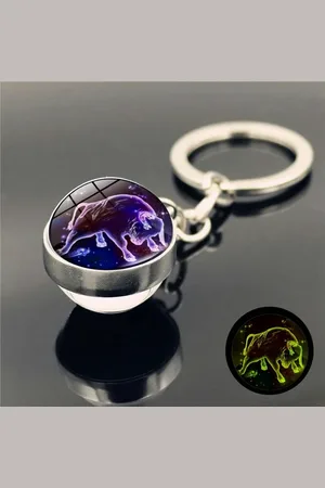 Eyecatcher Schlüsselanhänger Sternzeichen Schlüsselanhänger Holobild in Glaskugel - Verkäufer: