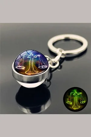Eyecatcher Schlüsselanhänger Sternzeichen Schlüsselanhänger Holobild in Glaskugel - Verkäufer: