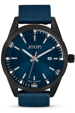 JOOP! Quarzuhr Herren Armbanduhr 2033708 Edelstahl mit Leder-Nylon-Mix, (1-tlg) - Verkäufer: Juwelier-Bacak