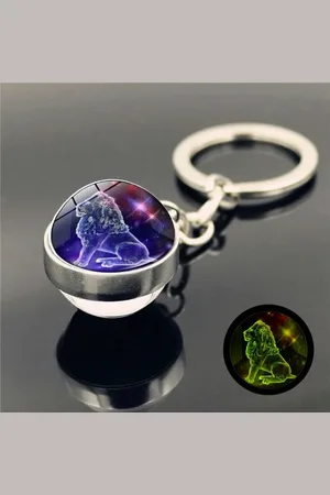 Eyecatcher Schlüsselanhänger Sternzeichen Schlüsselanhänger Holobild in Glaskugel - Verkäufer:
