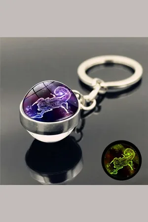 Eyecatcher Schlüsselanhänger Sternzeichen Schlüsselanhänger Holobild in Glaskugel - Verkäufer:
