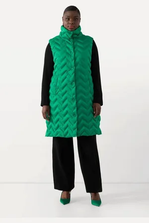 Ulla Popken Steppweste Long-Steppweste Stehkragen A-Linie ärmellos - Verkäufer: Popken Fashion Group