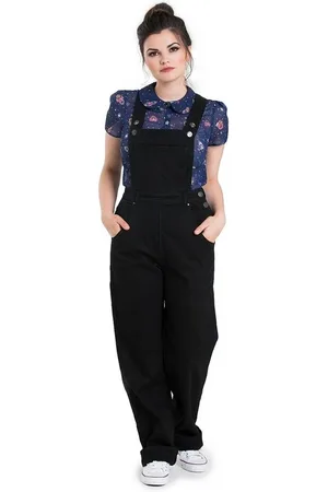 Hell Bunny Latzhose Elly May Denim Dungaree Retro Vintage 50s Rockabilly - Verkäufer: Schompi Trading e.K.