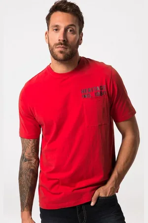 JP 1880 T-Shirt T-Shirt FLEXNAMIC® Halbarm Brustprint bis 8 XL - Verkäufer: Popken Fashion Group