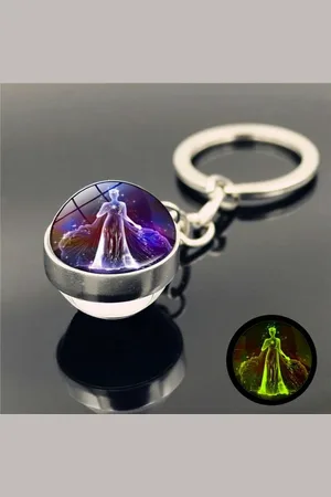 Eyecatcher Schlüsselanhänger Sternzeichen Schlüsselanhänger Holobild in Glaskugel - Verkäufer: