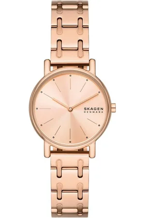 Skagen Quarzuhr SIGNATUR LILLE SKW3125, Armbanduhr, Damenuhr, analog, Edelstahlarmband