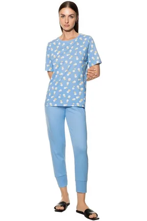 Mey Pyjama 7/8 Pyjama 13223 angel blue (1 Stück, 1 tlg., 1 Stück) - Verkäufer: Mein Style