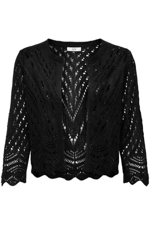JACQUELINE DE YONG Cardigan Kurze Struktur Strickjacke 3/4 Arm Häkelspitze Cardigan JDYSUN JDYSUN 3/4 CROPPED CARDIGAN KNT - Verkäufer: ARIZONAS