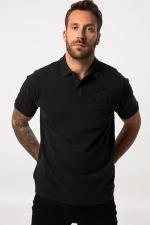 JP 1880 Poloshirt Poloshirt Halbarm Pikee Badges bis 8 XL - Verkäufer: Popken Fashion Group